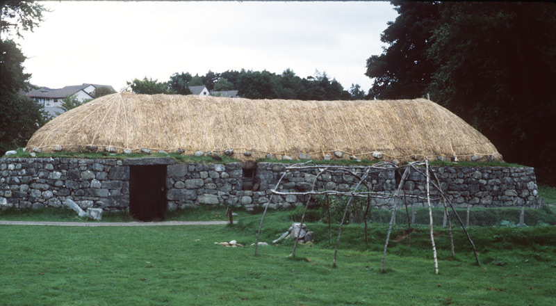 Black house exterior